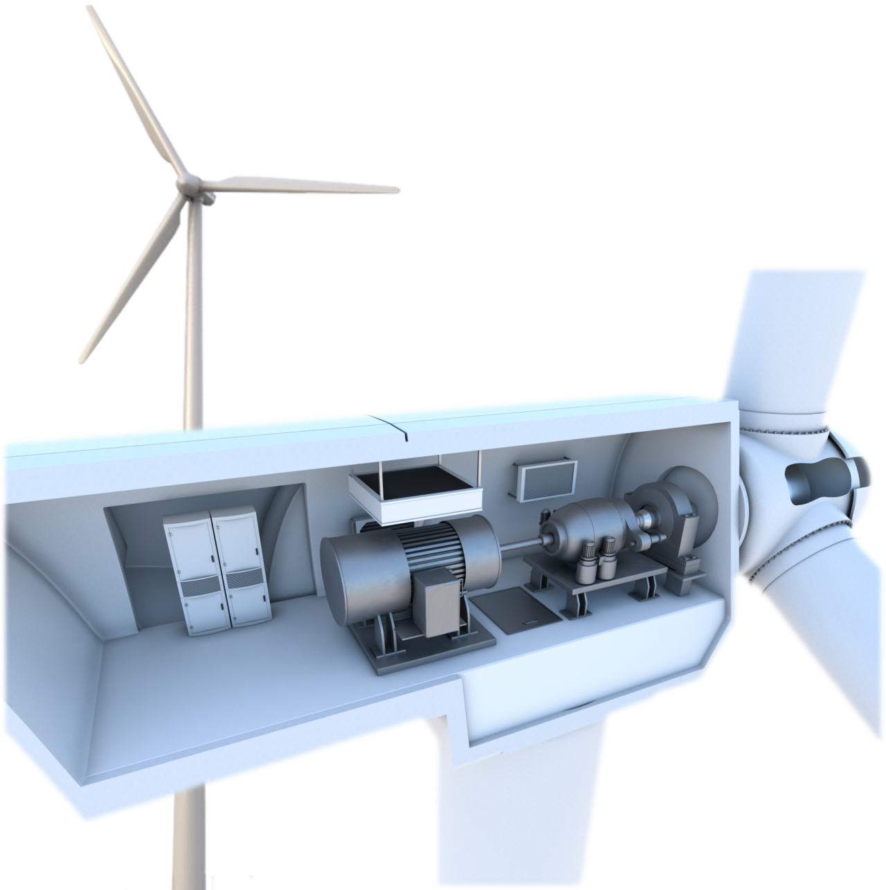 Windpower Interaktive Übersicht über eine Windkraftanlage